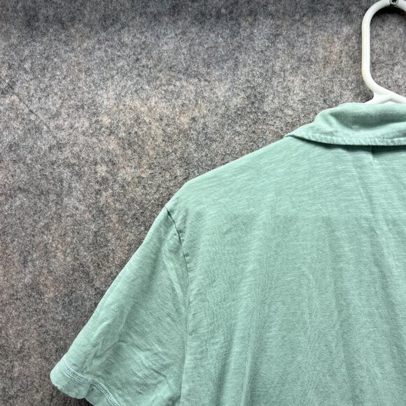Lucky Brand Polo Shirt Men Large Teal Blue Casual Preppy Dress Cotton Vintage - Picture 11 of 12